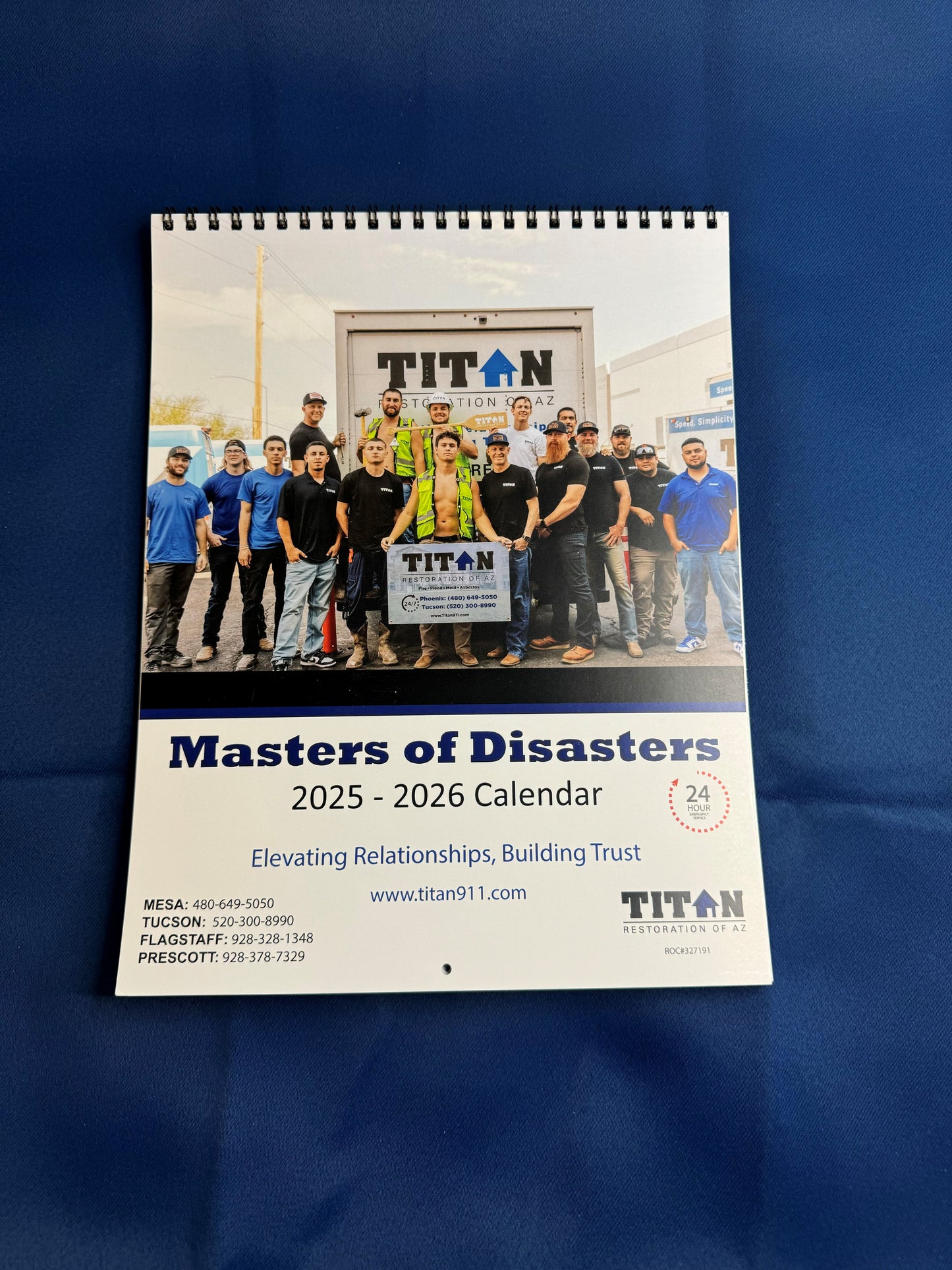 Masters of Disasters Calendar June 2025-May 2026